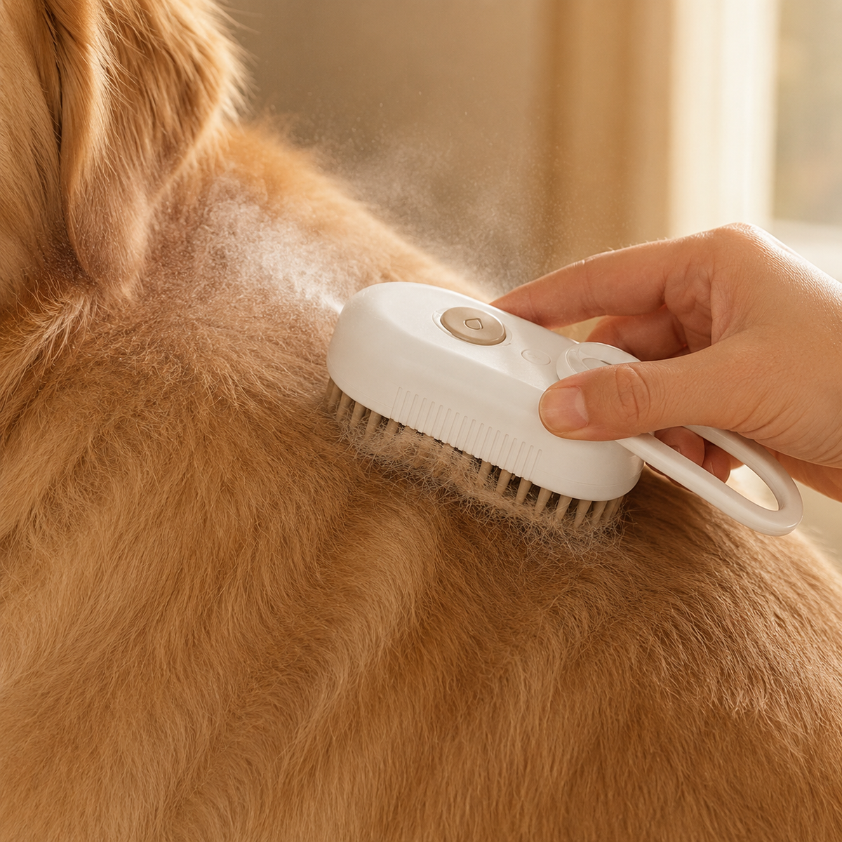 Glowcoat 3-in-1 Mist Grooming Brush