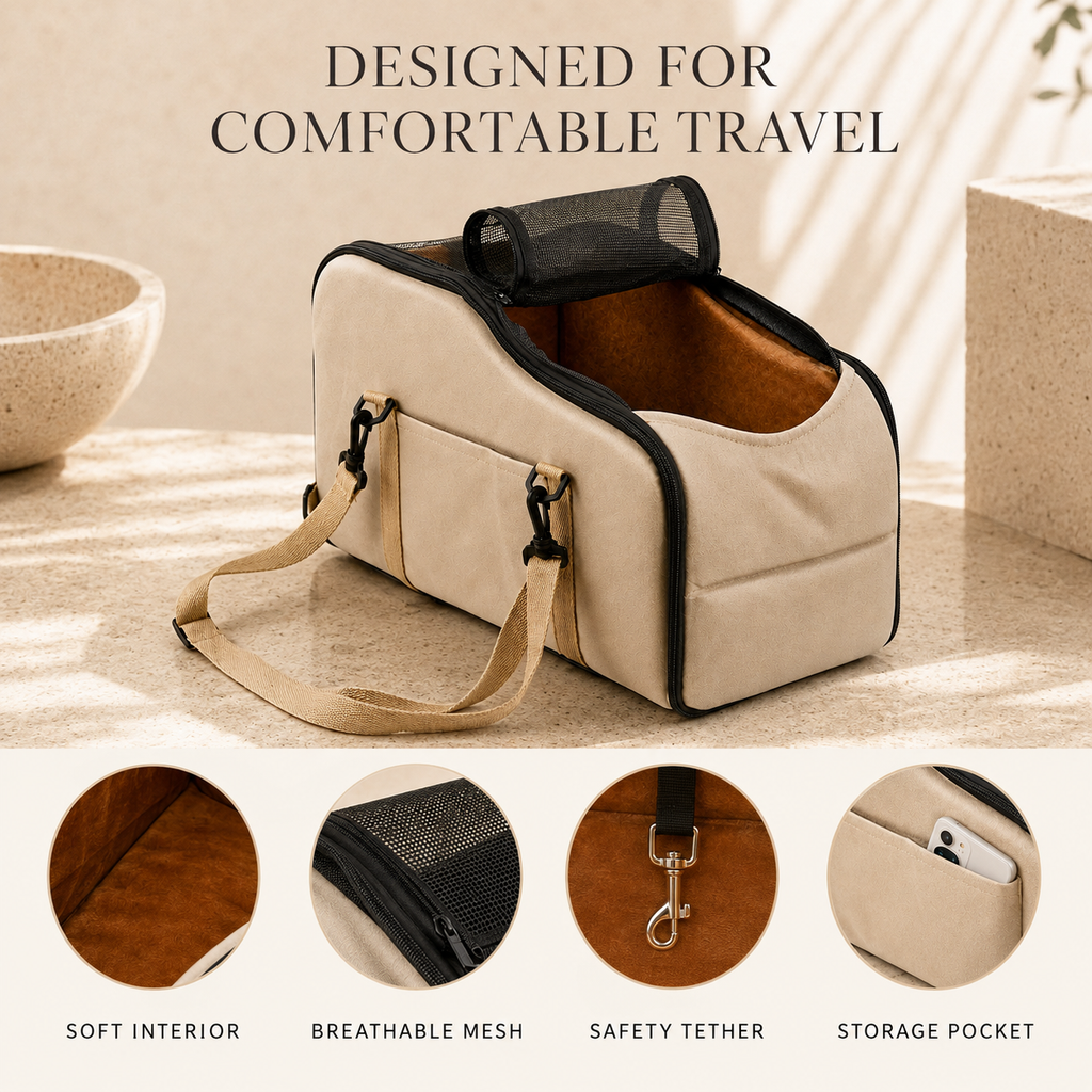 Car Travel Pet Bed & Carrier