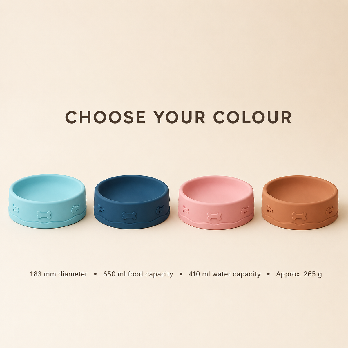 Two-in-One Silicone Slow Feeder & Water Bowl