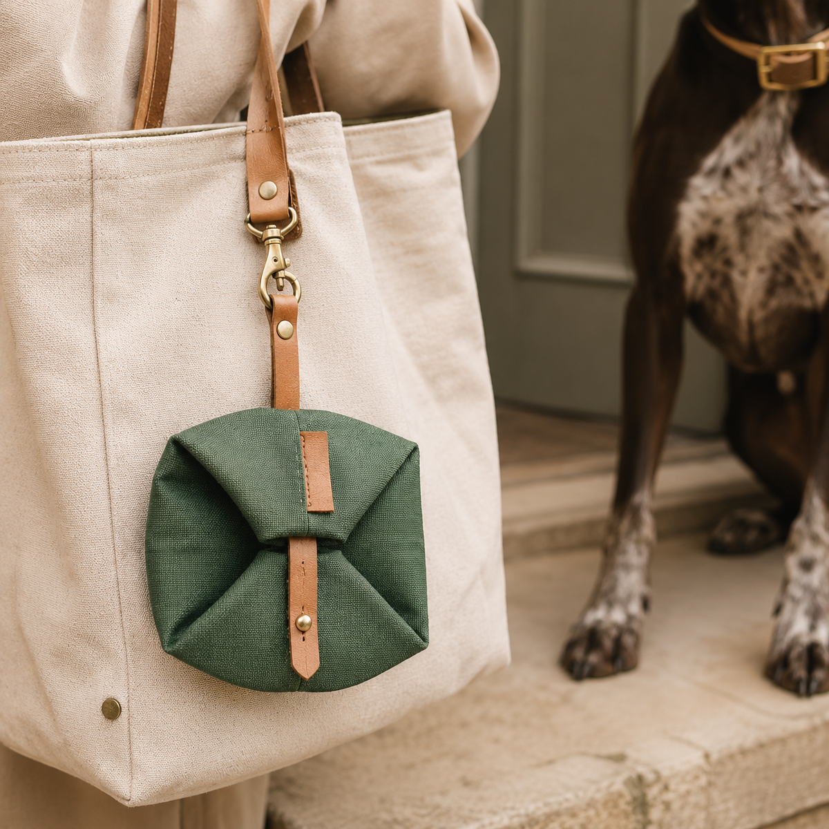 Foldable Canvas Travel Bowl for Cats & Dogs