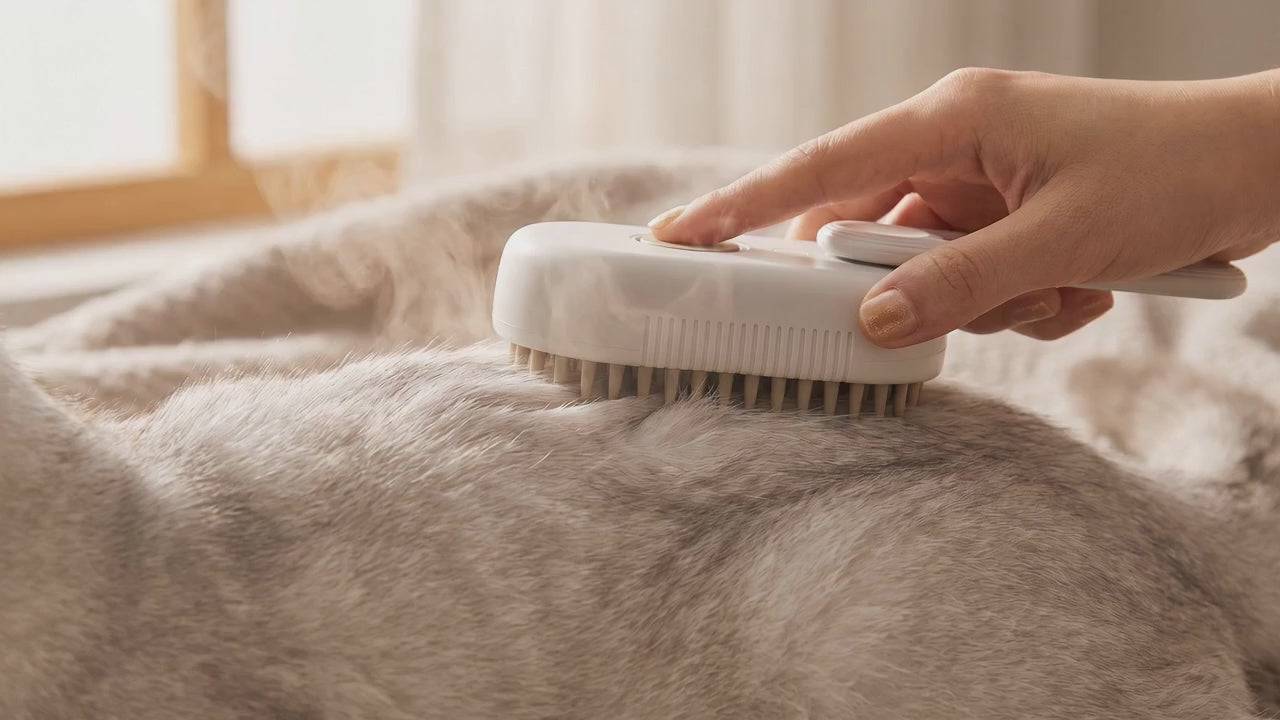 Glowcoat 3-in-1 Steam Grooming Brush